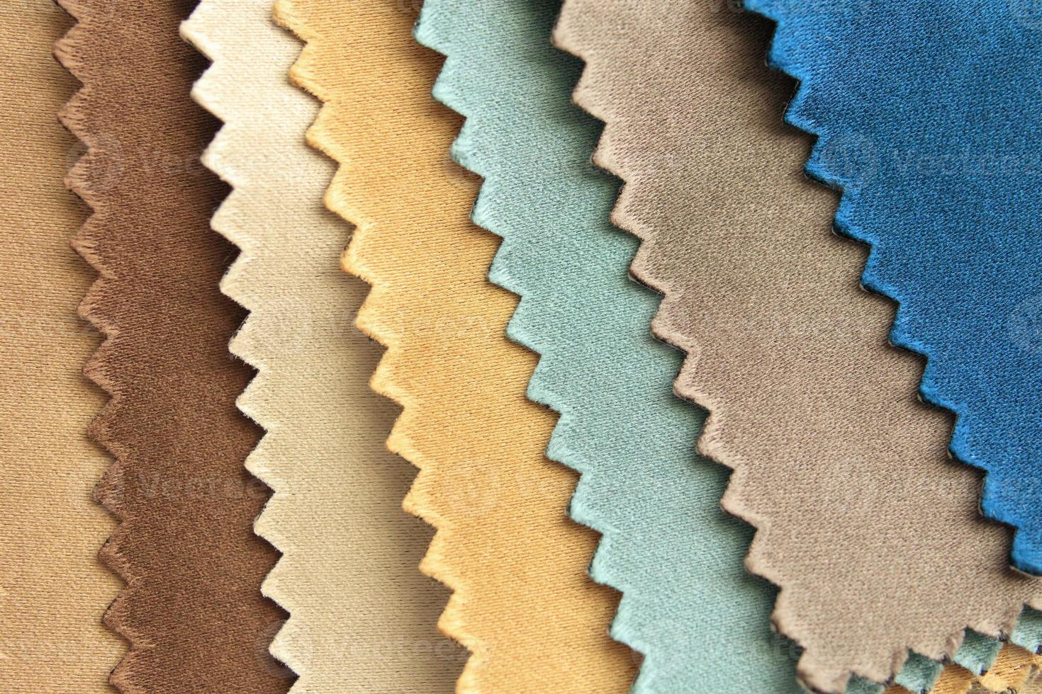 sfondo di struttura dei campioni di colore del tessuto foto