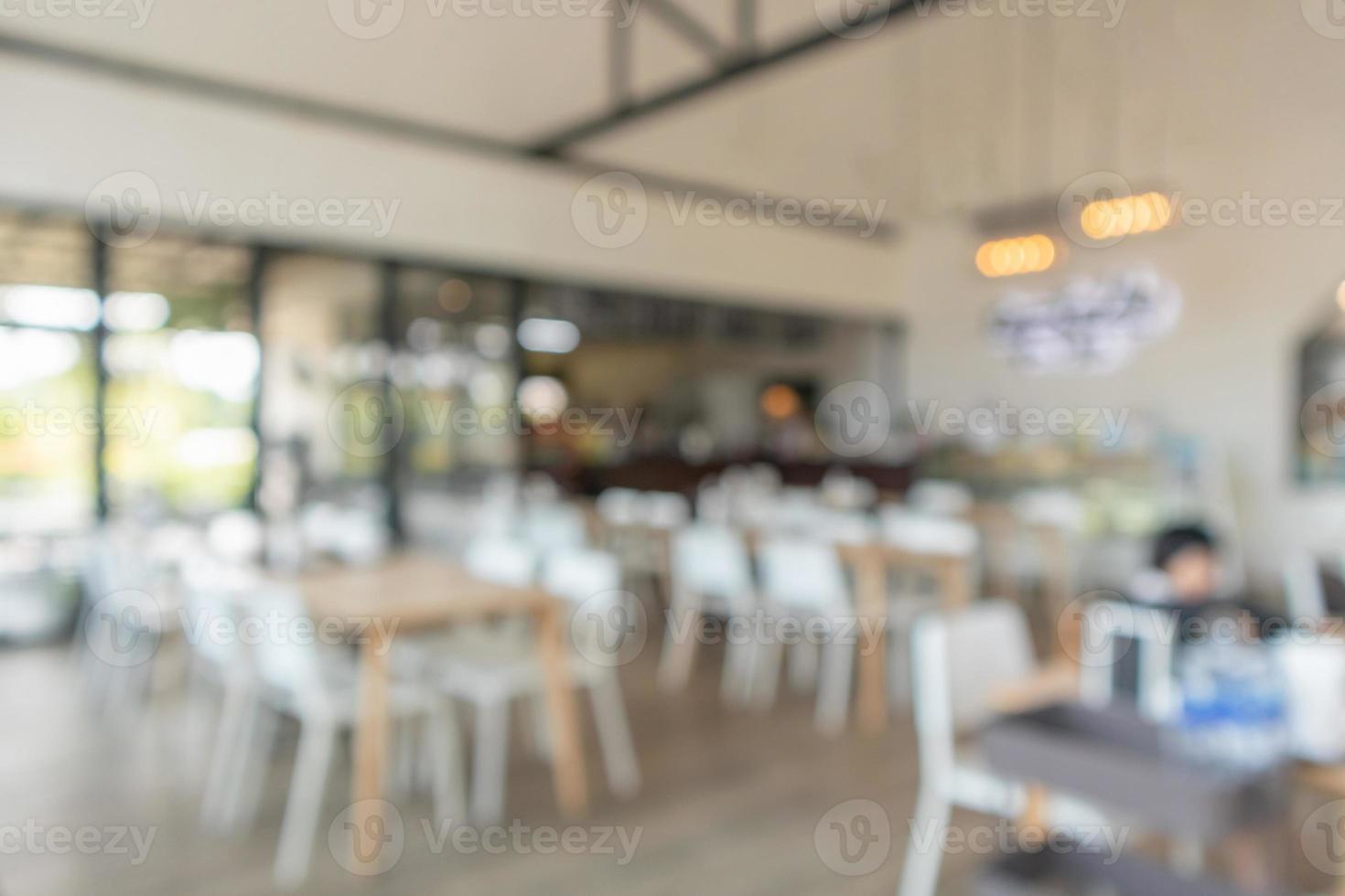 bar ristorante interno sfocatura per sfondo foto