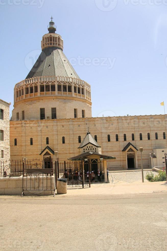 un' Visualizza di il Chiesa di Annunciazione nel Nazareth foto