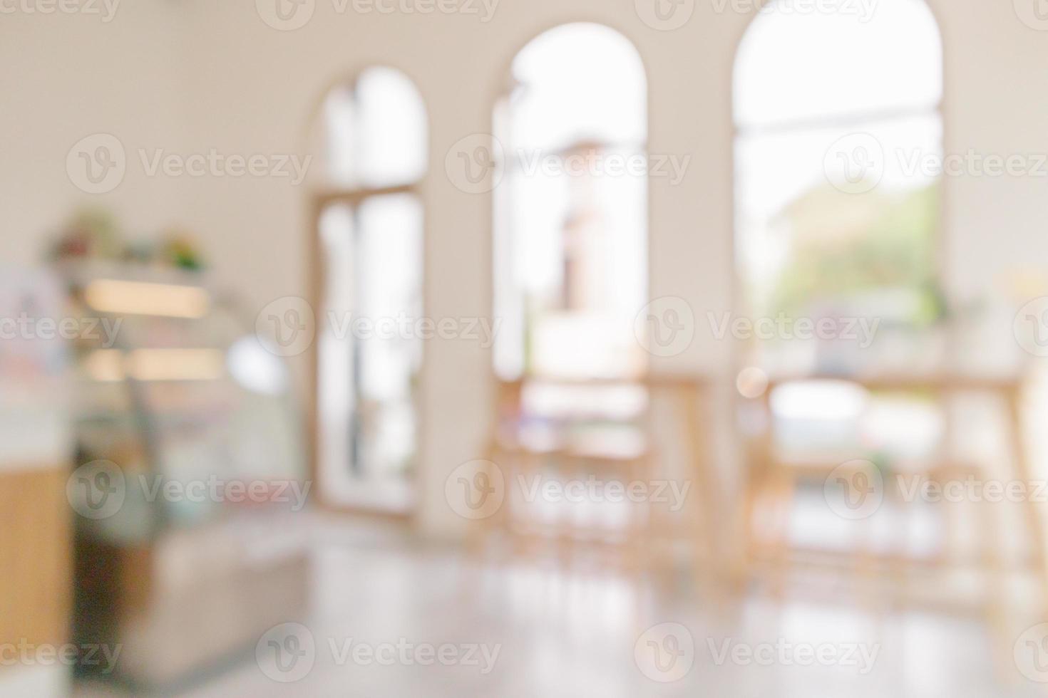 caffè negozio o bar ristorante interno sfocatura per sfondo foto