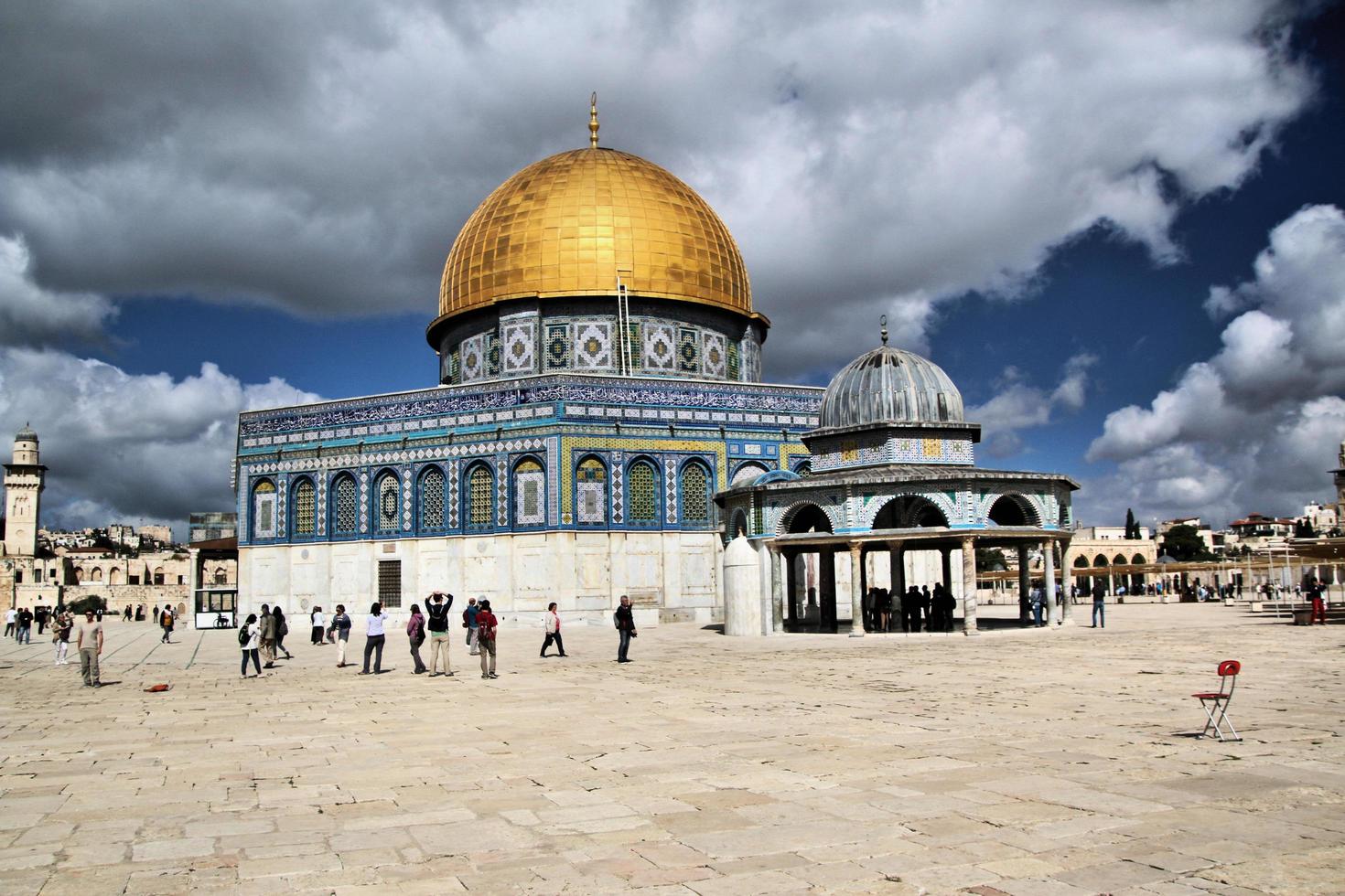 Gerusalemme nel Israele nel Maggio 2019. un' Visualizza di il cupola di il roccia nel Gerusalemme foto