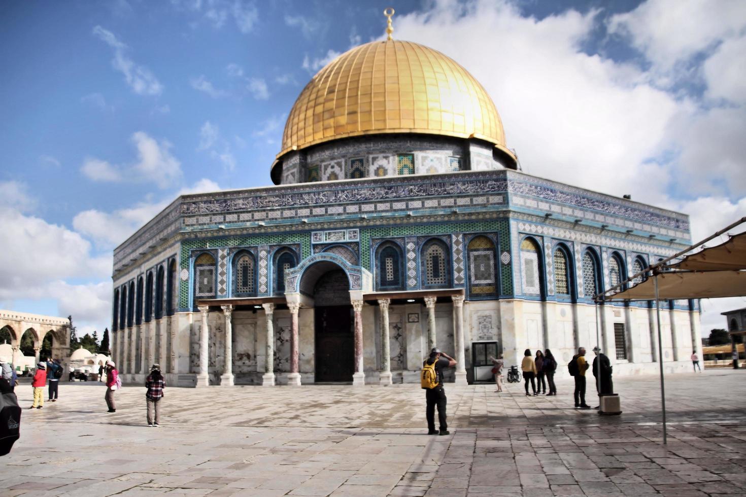 Gerusalemme nel Israele nel Maggio 2019. un' Visualizza di il cupola di il roccia nel Gerusalemme foto