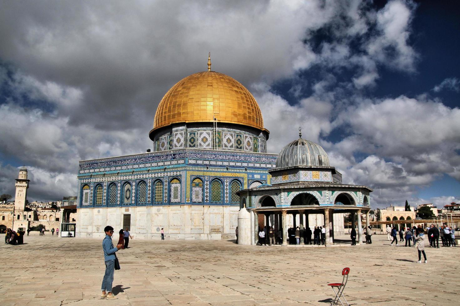 Gerusalemme nel Israele nel Maggio 2019. un' Visualizza di il cupola di il roccia nel Gerusalemme foto