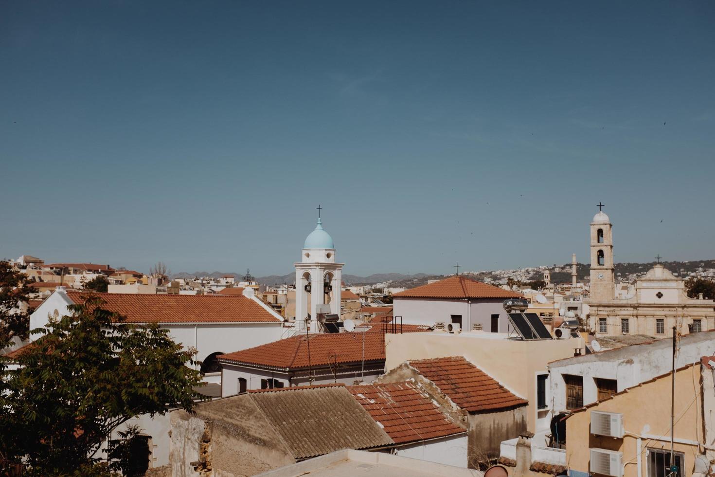 paesaggio urbano di chania in grecia foto