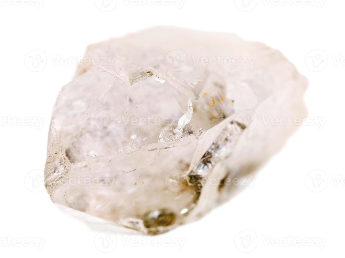 roccia cristallo minerale isolato foto