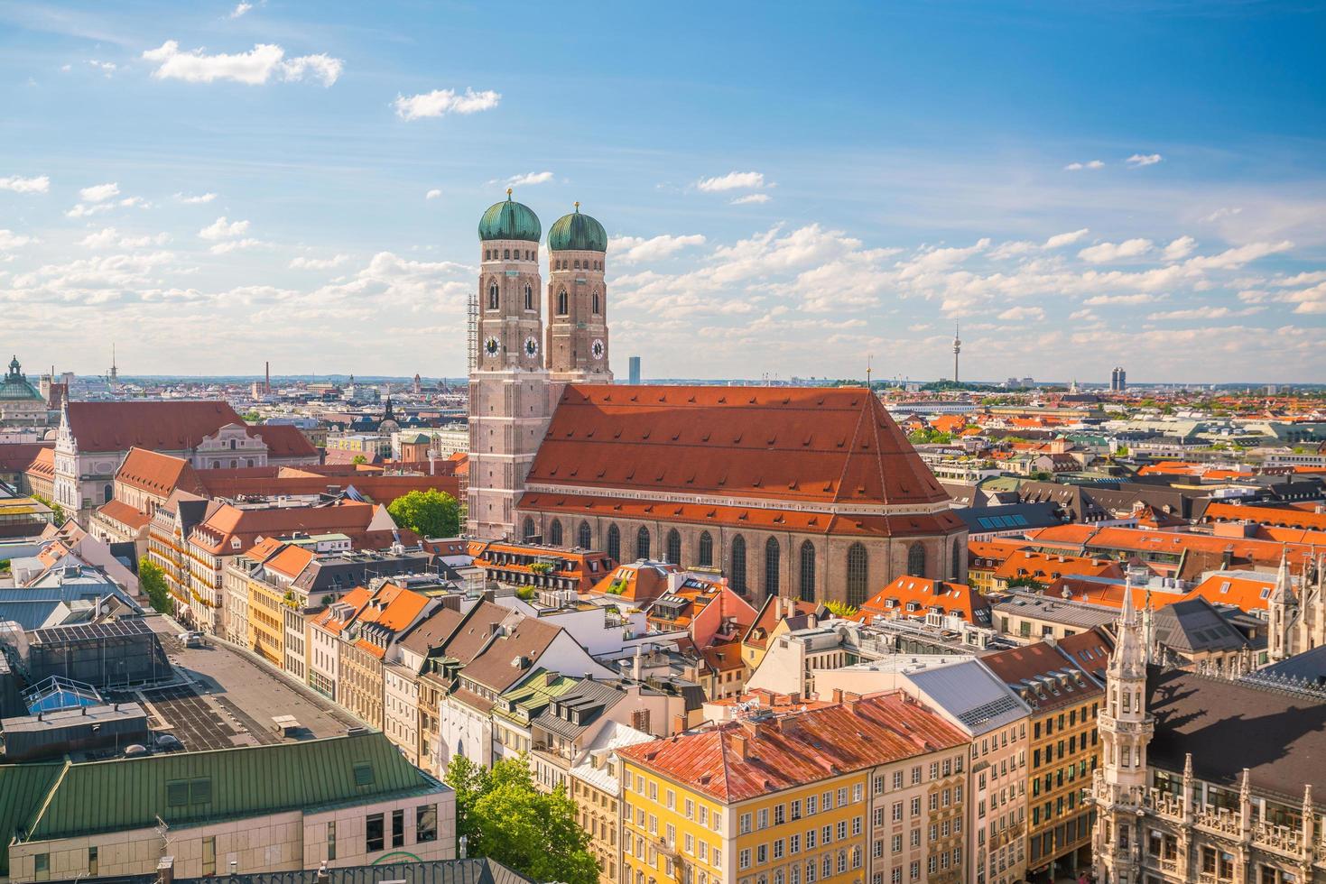 Monaco di Baviera vista aerea del paesaggio urbano foto