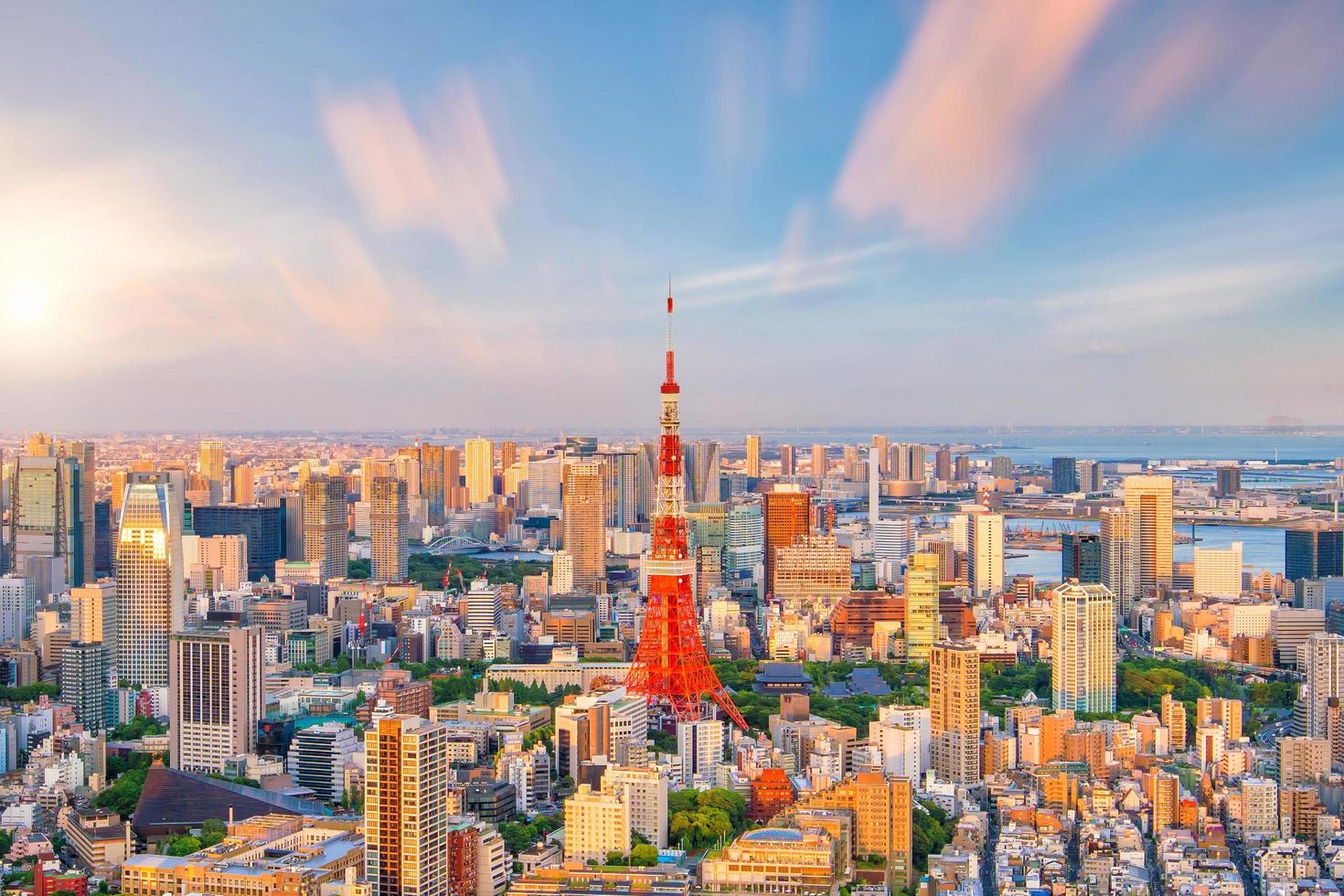 skyline della città di tokyo foto