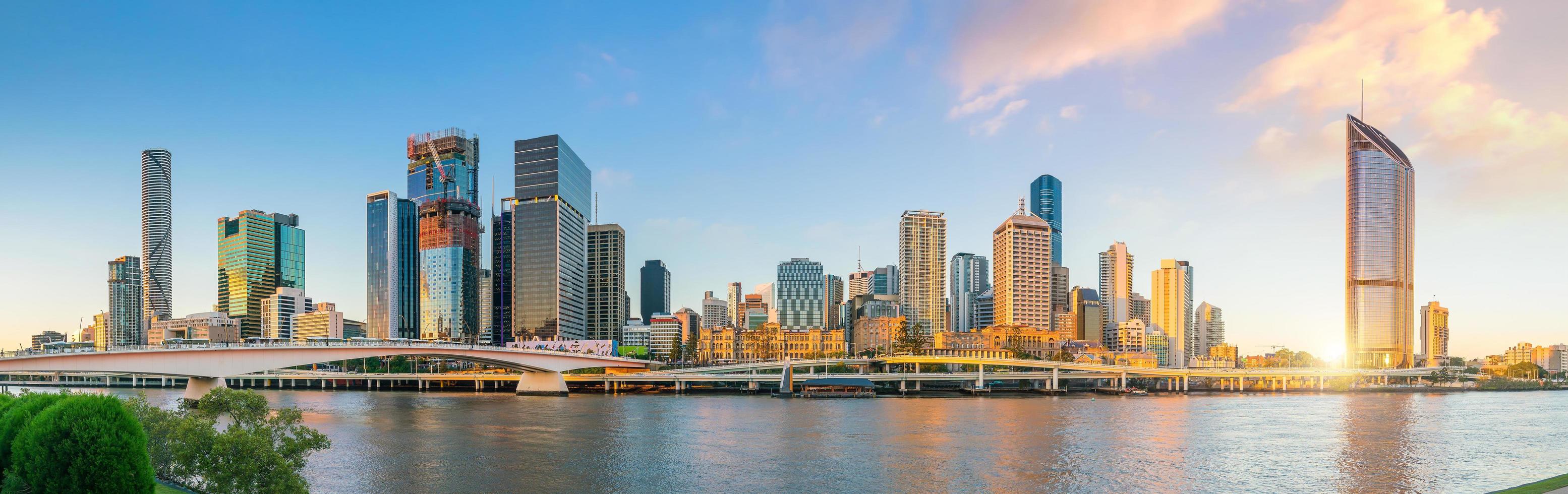 skyline della città di brisbane foto