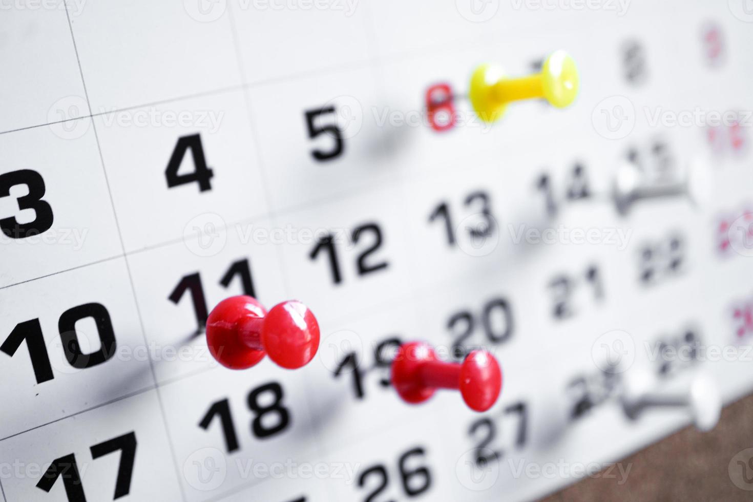 giorni di il mese nel il calendario, ufficio fornitura foto