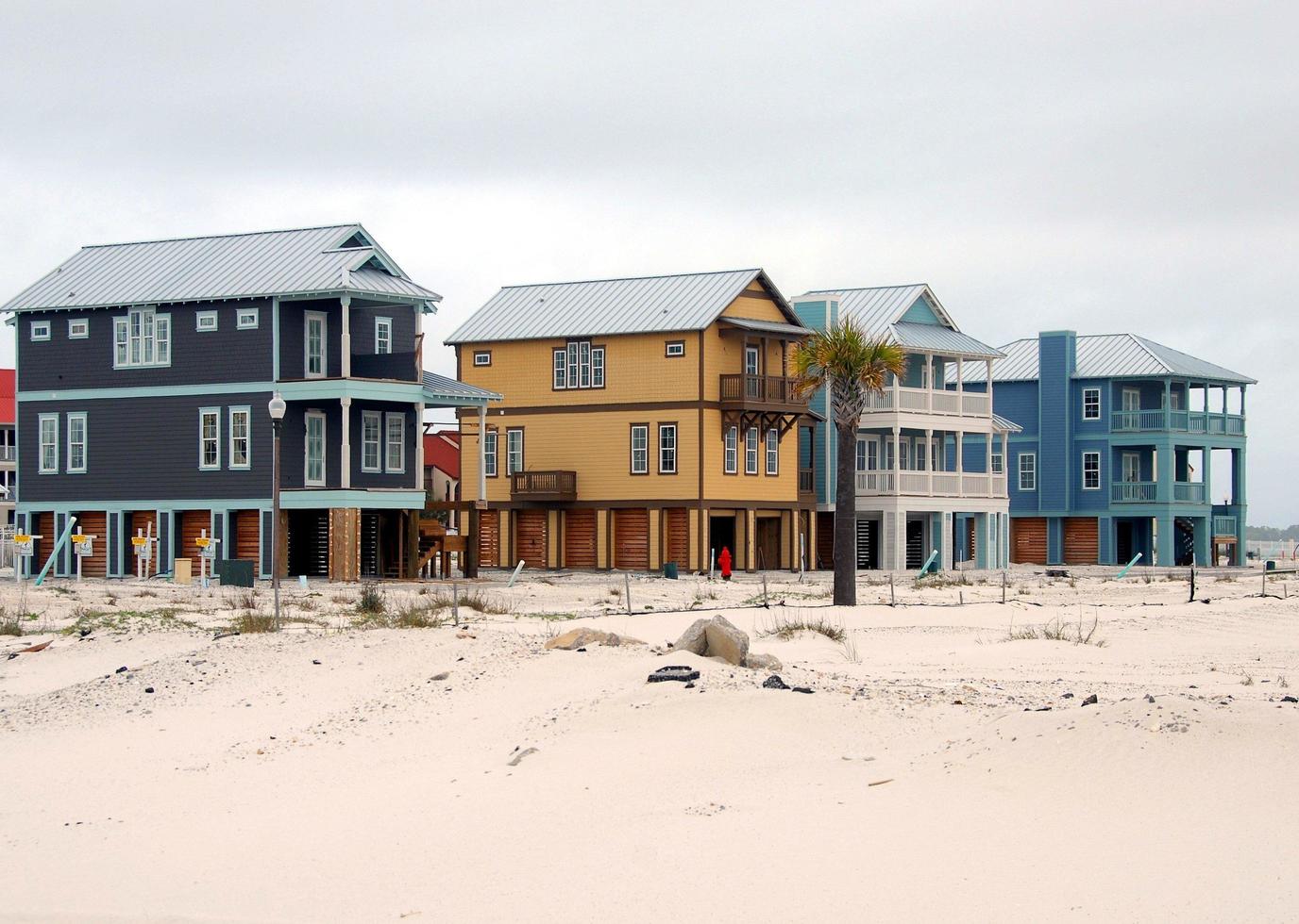 case sulla spiaggia in florida foto