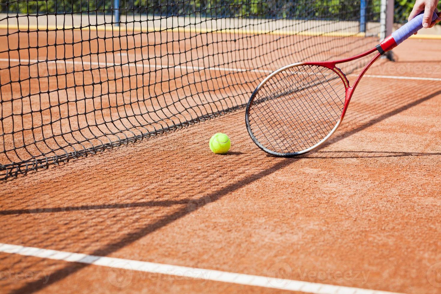 professionale tennis gioco, tennis torneo foto