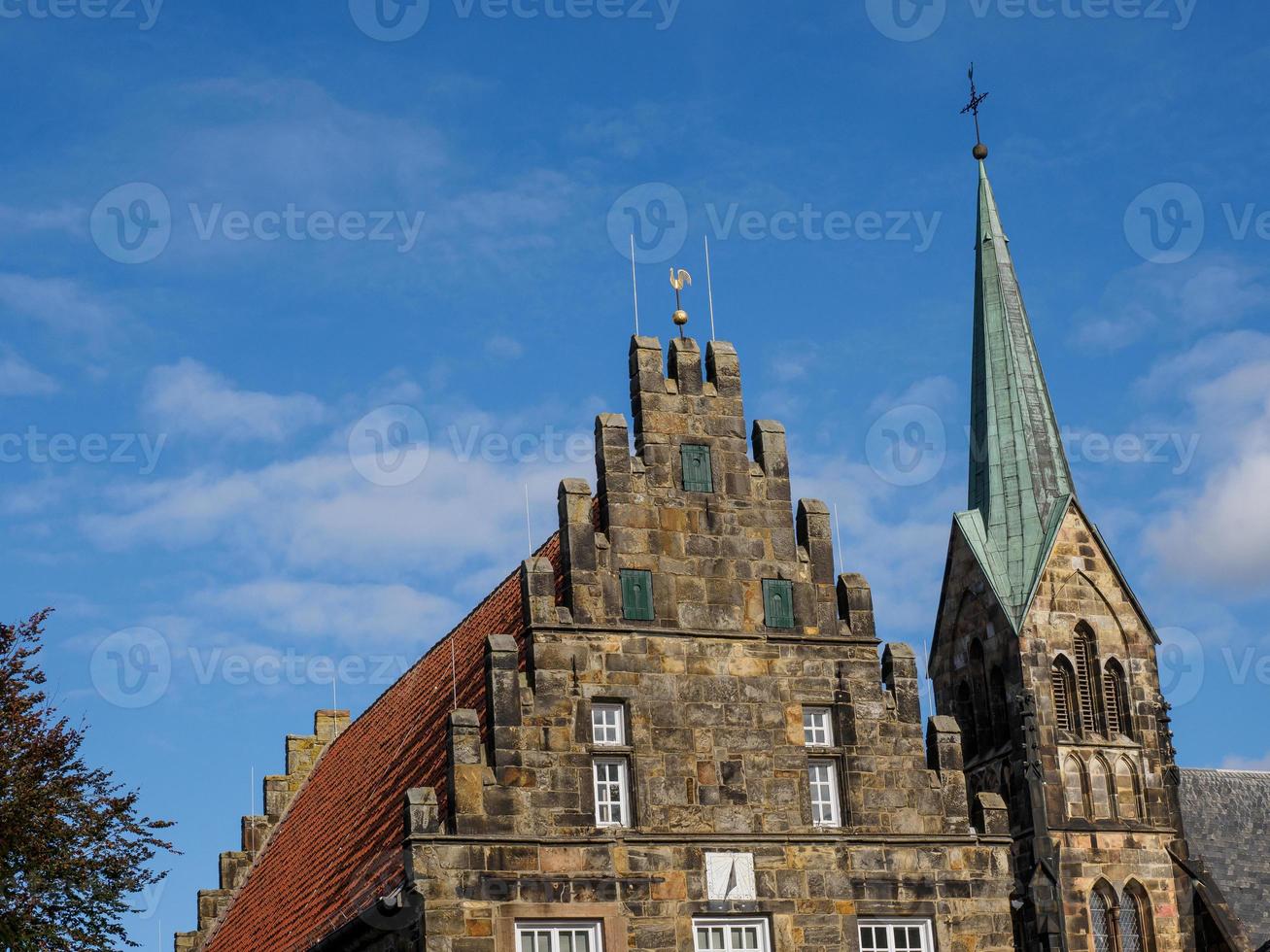 teh città di schuettorf a il vechte fiume nel Germania foto