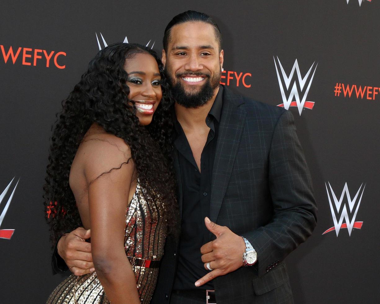 los angeles - giu 6 noemi fatu, jimmy uso, Jonathan solofa fatu jr a il wwe? per il tuo considerazione evento a il tv accademia saban media centro su giugno 6, 2018 nel nord hollywood, circa foto