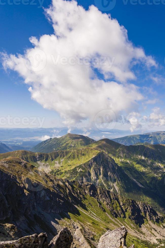 vista della parte slovacca dei monti tatra foto