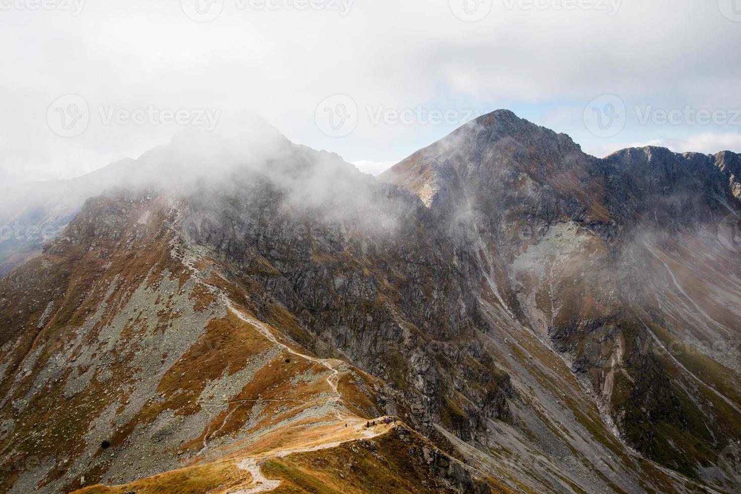 vista da volovec a ostry rohac peak foto