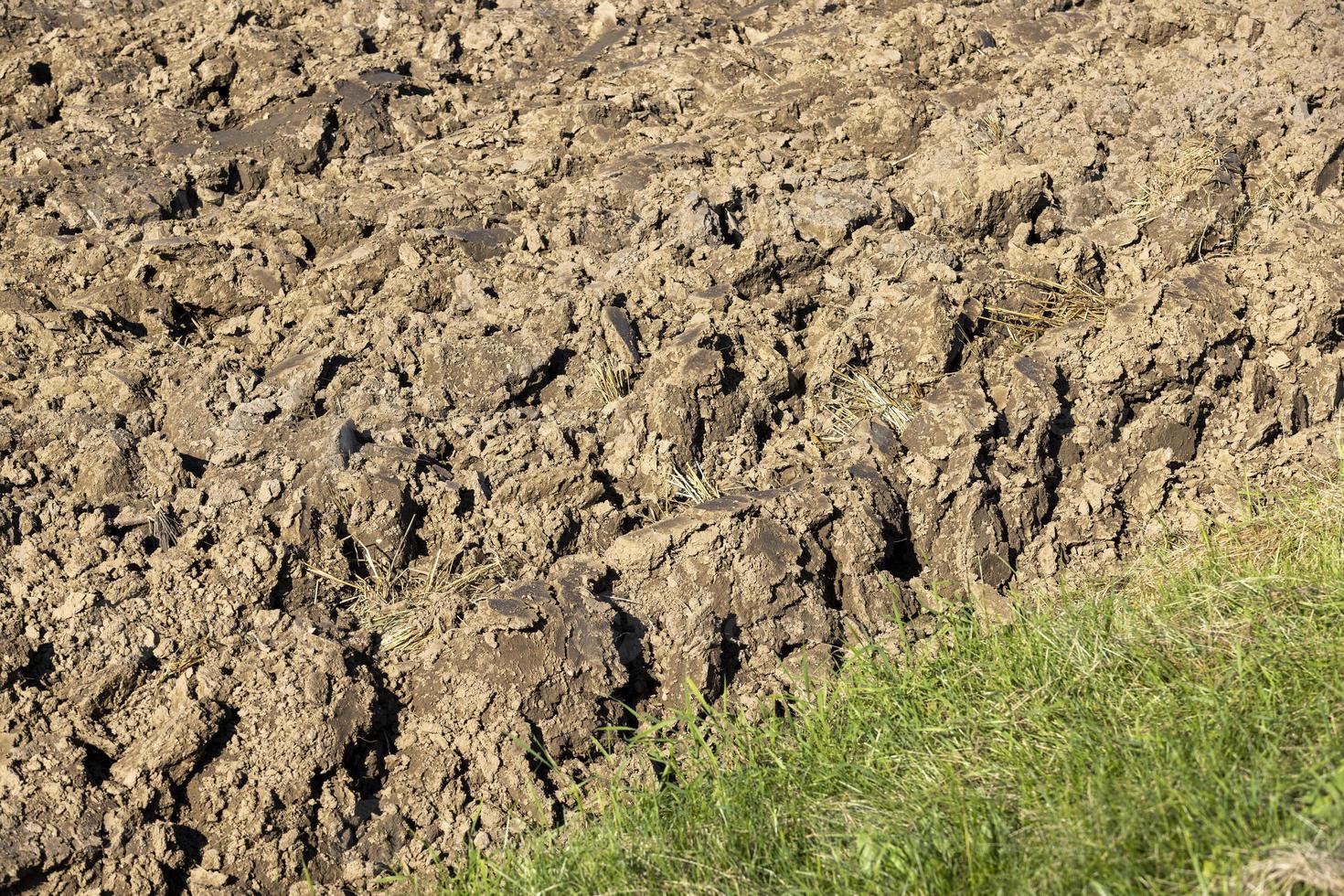 preparazione di suolo per semina impianti foto