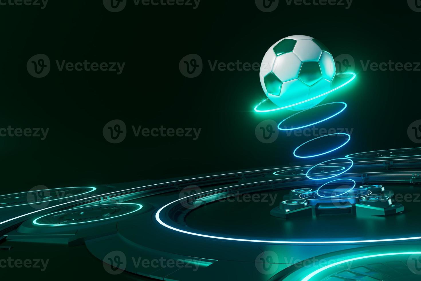 calcio palle oggetto, sport palla disegno, calcio elemento concetto, 3d illustrazione, astratto calcio tecnologia, smartphone mobile schermo, verde erba campo, in linea sport abitare, casinò sport attività commerciale foto