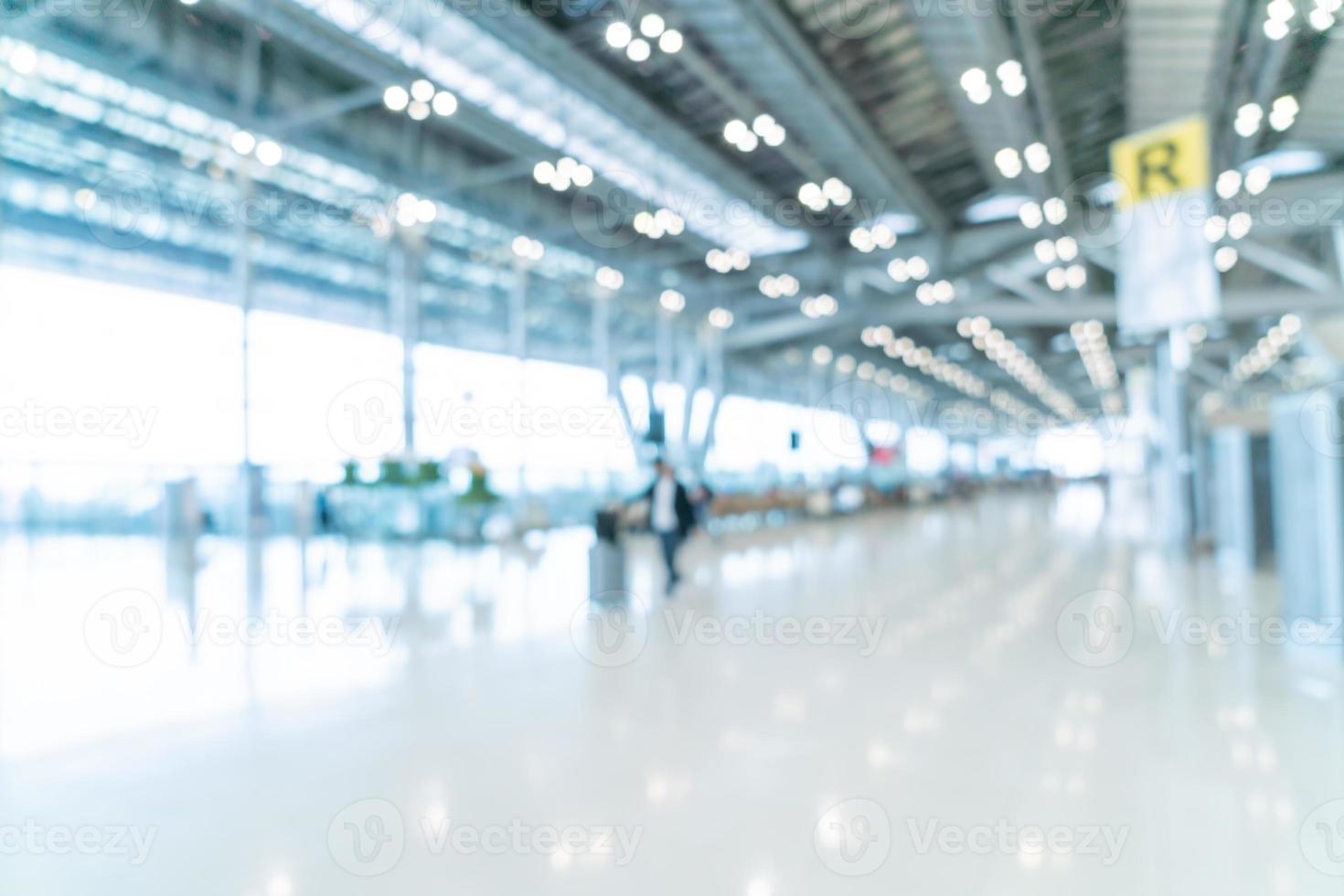 terminal dell'aeroporto di sfocatura astratta per lo sfondo foto