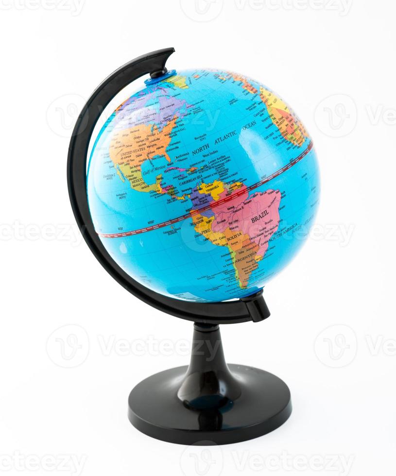 il globo. rappresentazione del pianeta terra foto