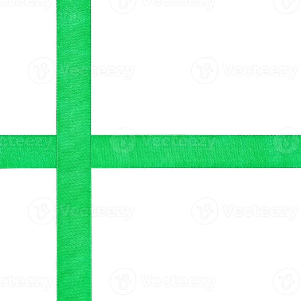 Due attraversamento verde raso bande isolato foto