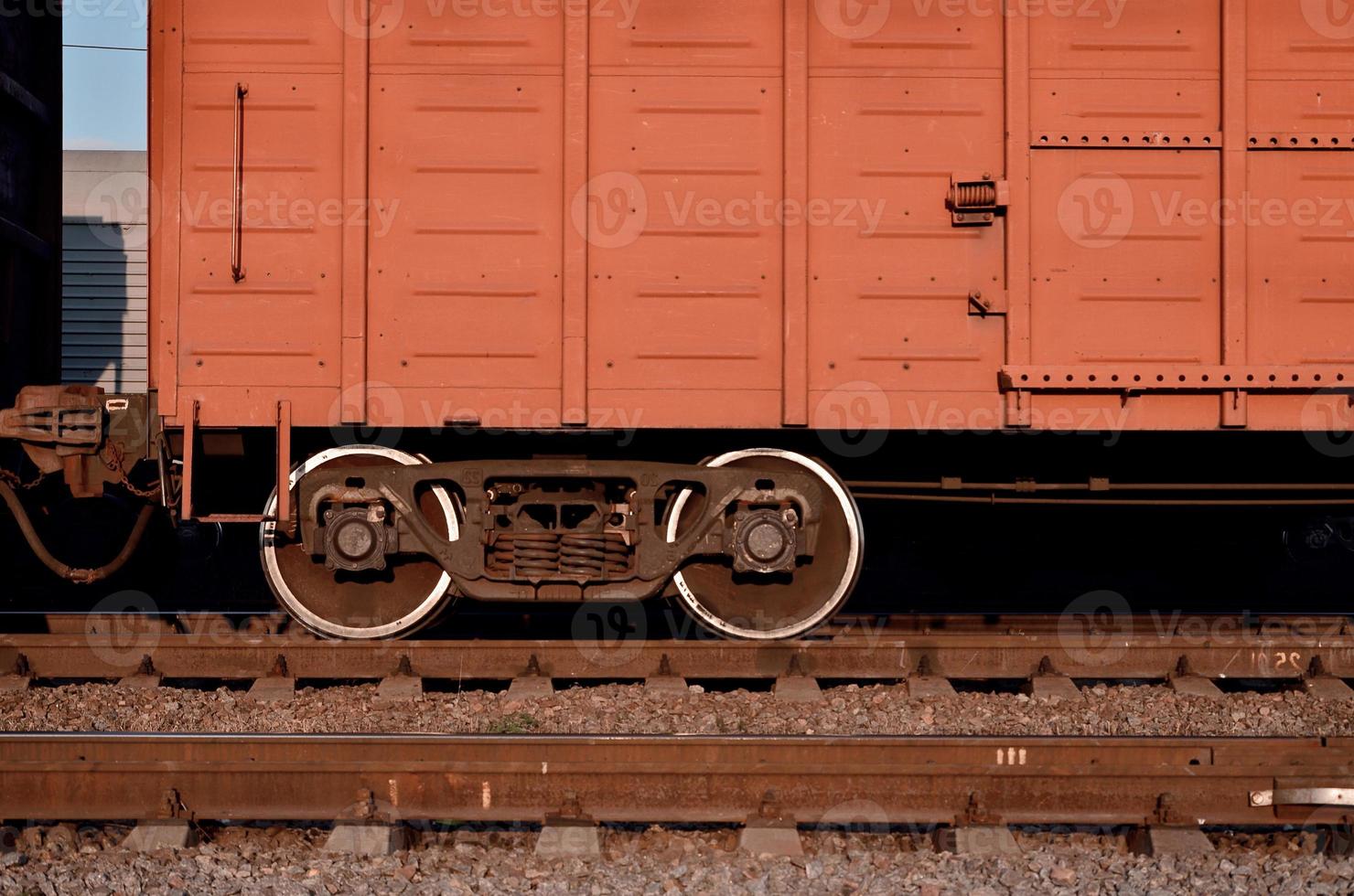 parti di il nolo vagone ferroviario foto