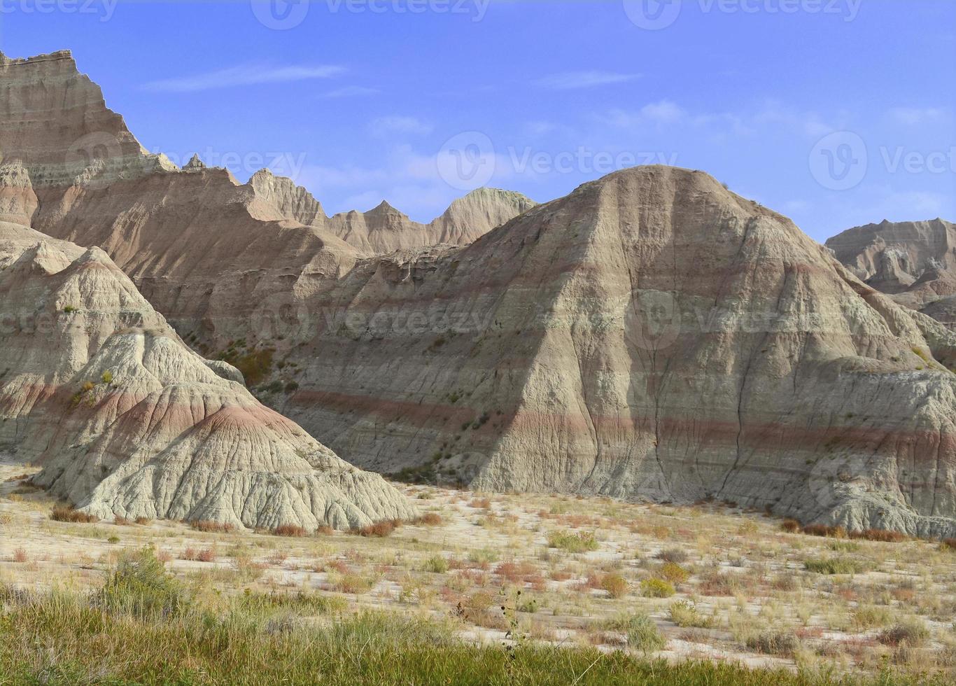 paesaggio aspro e remoto dei calanchi, dakota del sud foto