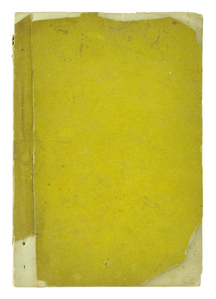 vecchio libro pagine isolato su bianca foto