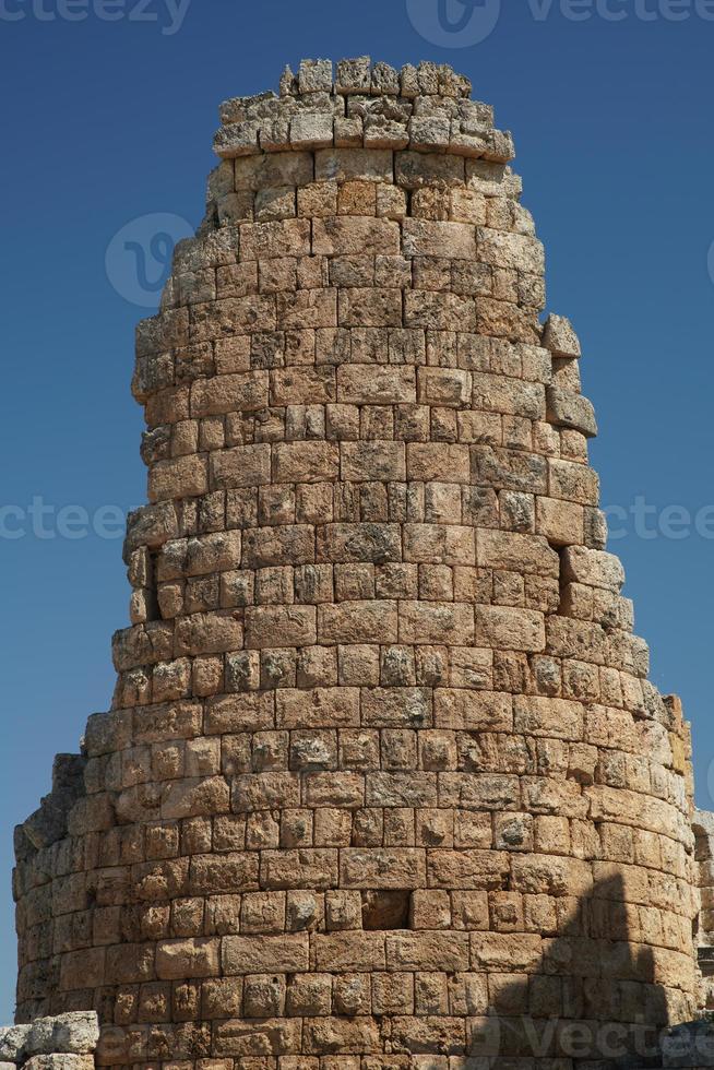 ellenistico cancello nel perge antico città nel antalya, turkiye foto