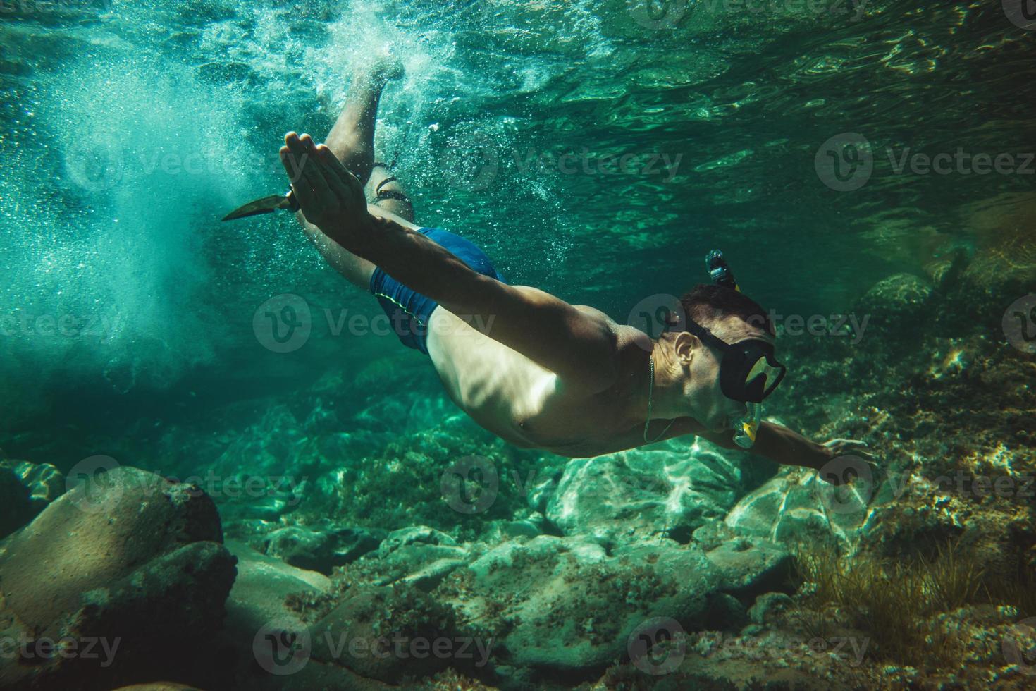 lo snorkeling e esplorando foto