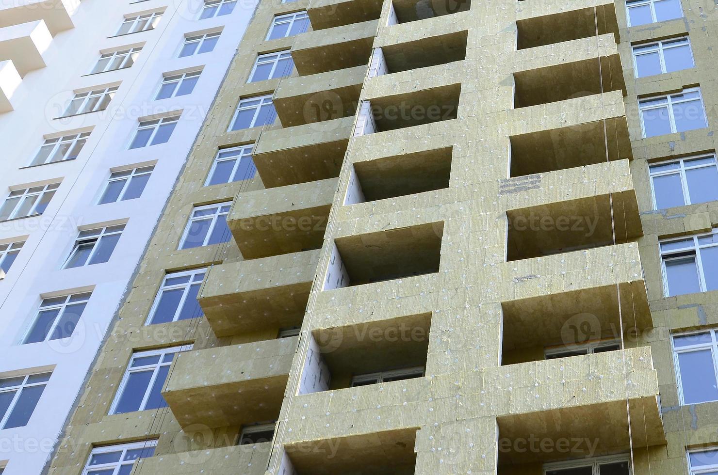 Residenziale Multi memorizzare appartamento edificio Casa facciata sotto costruzione foto