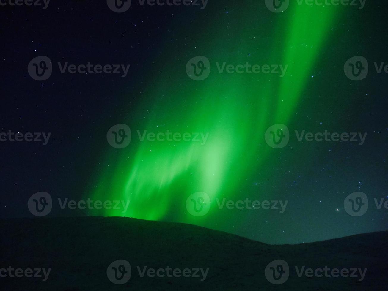 esposizione dell'aurora boreale a tromso foto