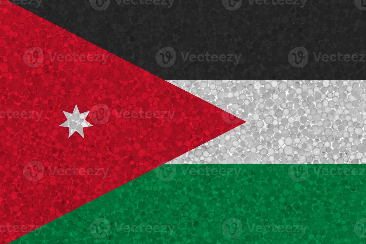 bandiera di Giordania su polistirolo struttura foto