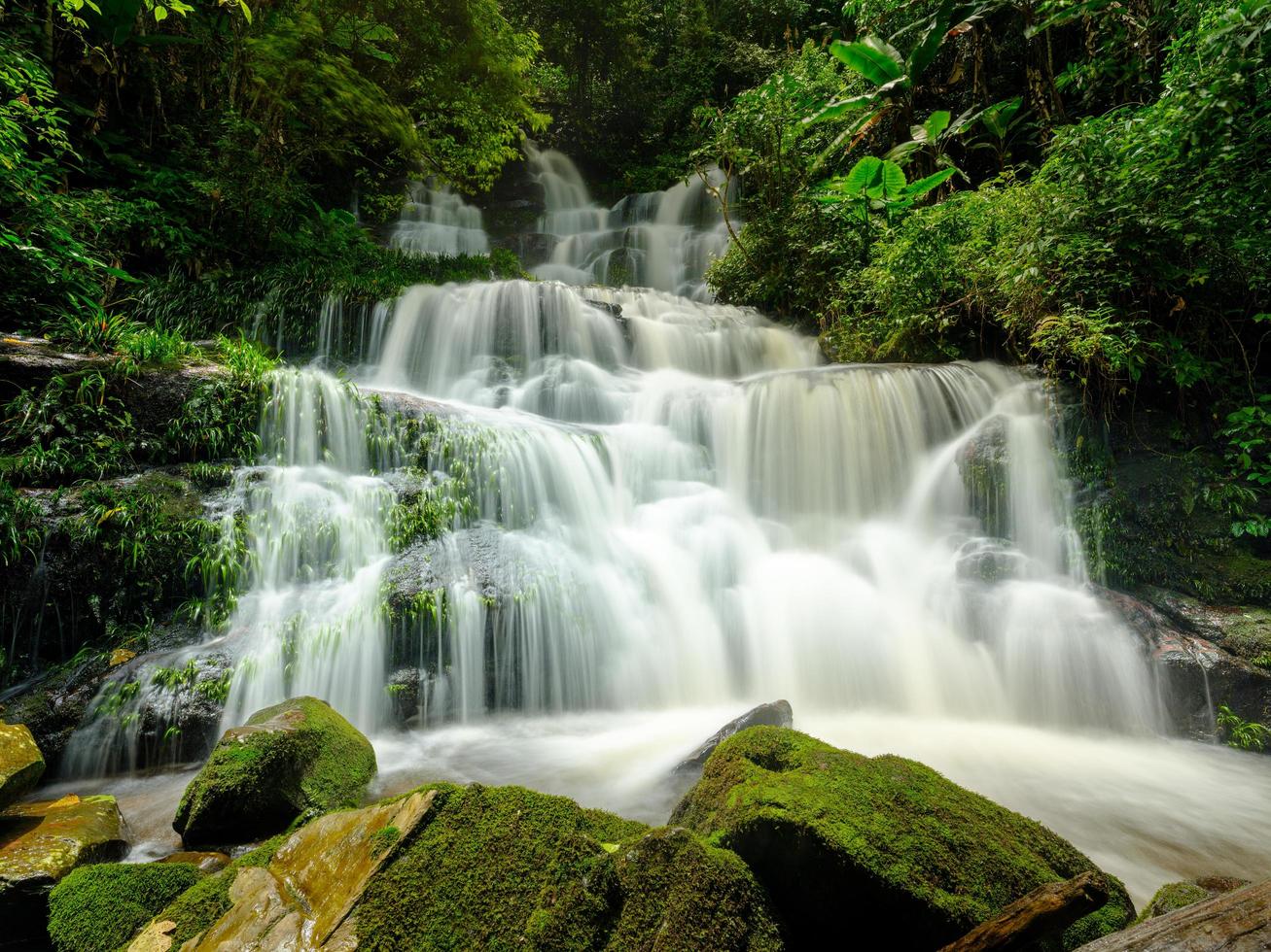 sfondo cascata liscia foto