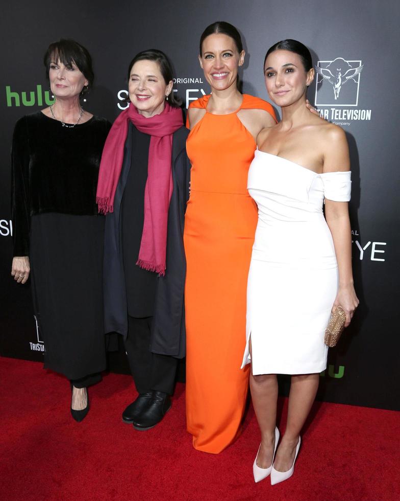 los angeles, dec 1 - me harris, isabella rossellini, kadee terra sterrata, emmanuelle criqui a il prima di hulu S chiuso occhio a luce ad arco hollywood su dicembre 1, 2016 nel los angeles, circa foto