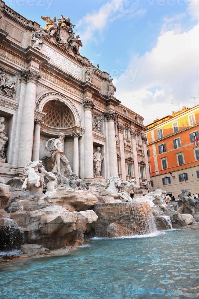 Fontana di Trevi a Roma, Italia foto