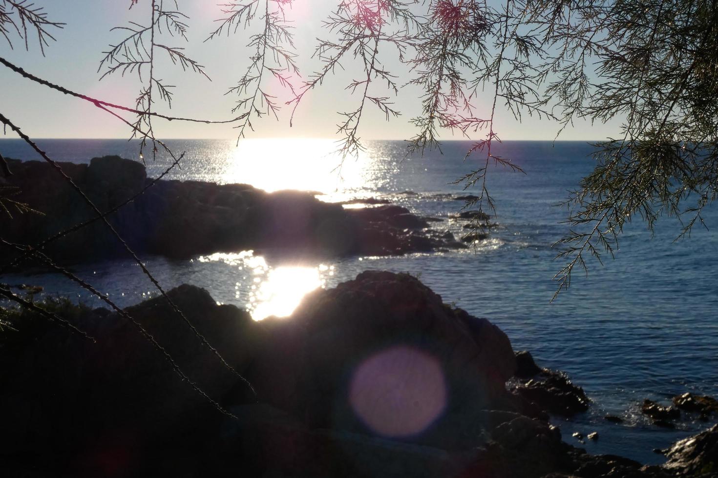 costiero sentiero di il costa brava nel il la zona di s'agaro foto