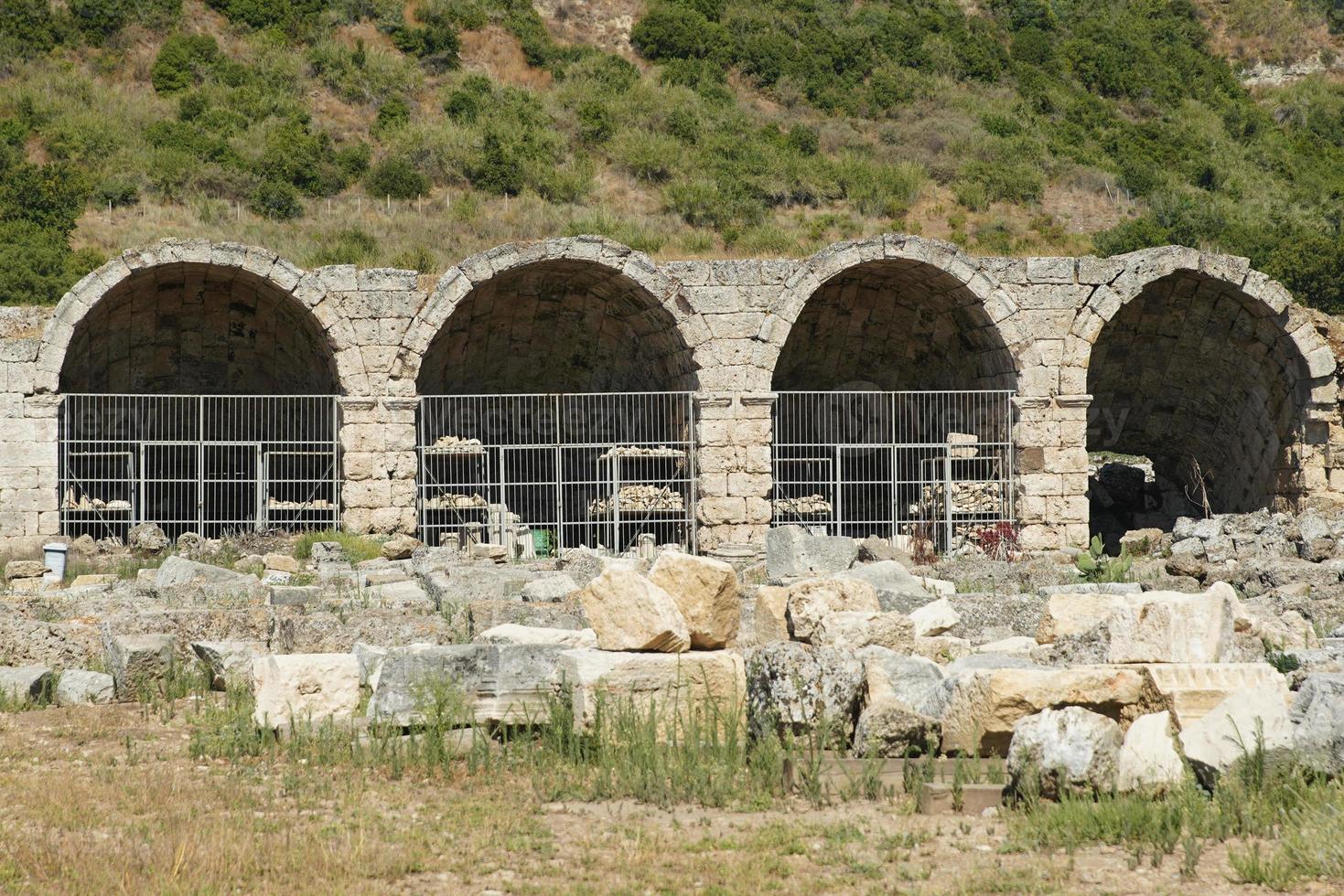 stadio di perge antico città nel antalya, turkiye foto