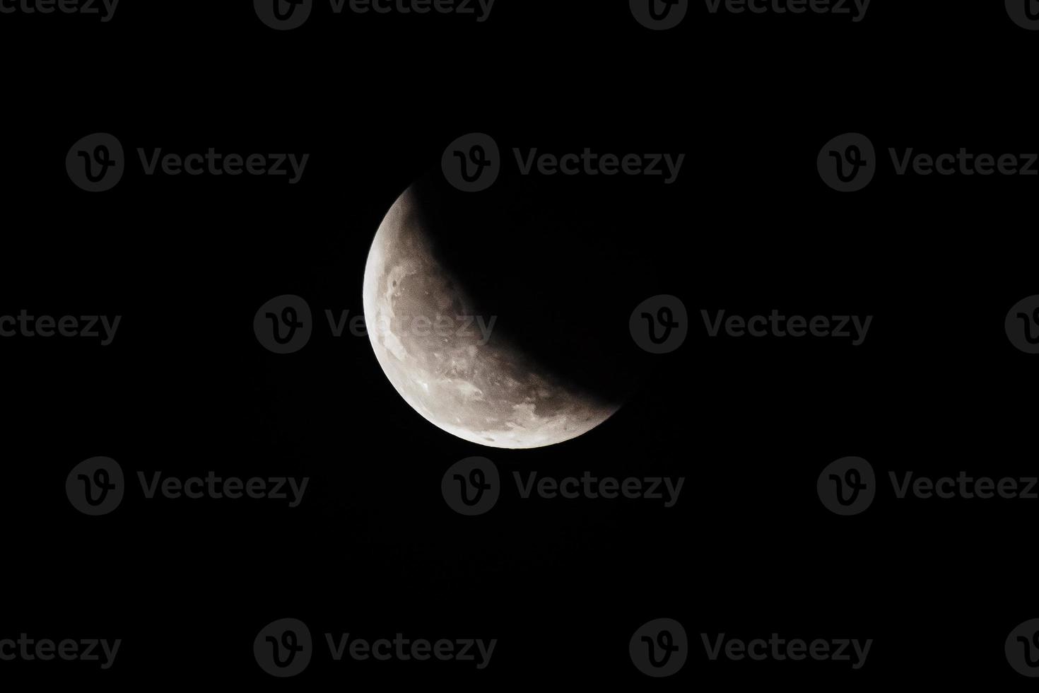 Luna su il buio notte buio sfondo foto