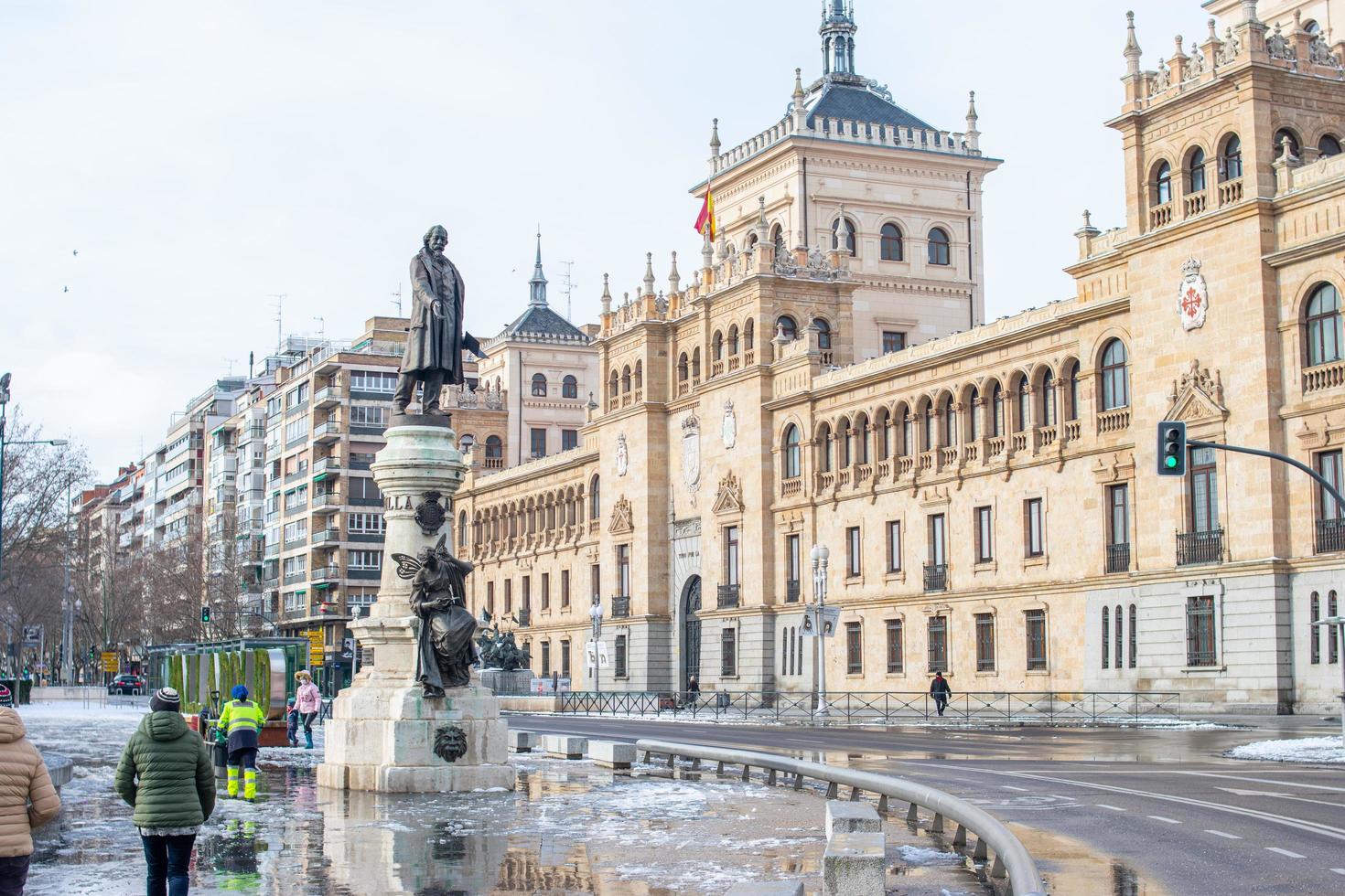 valladolid, Spagna - gennaio 10, 2021 edificio di il militare accademia di cavalleria foto