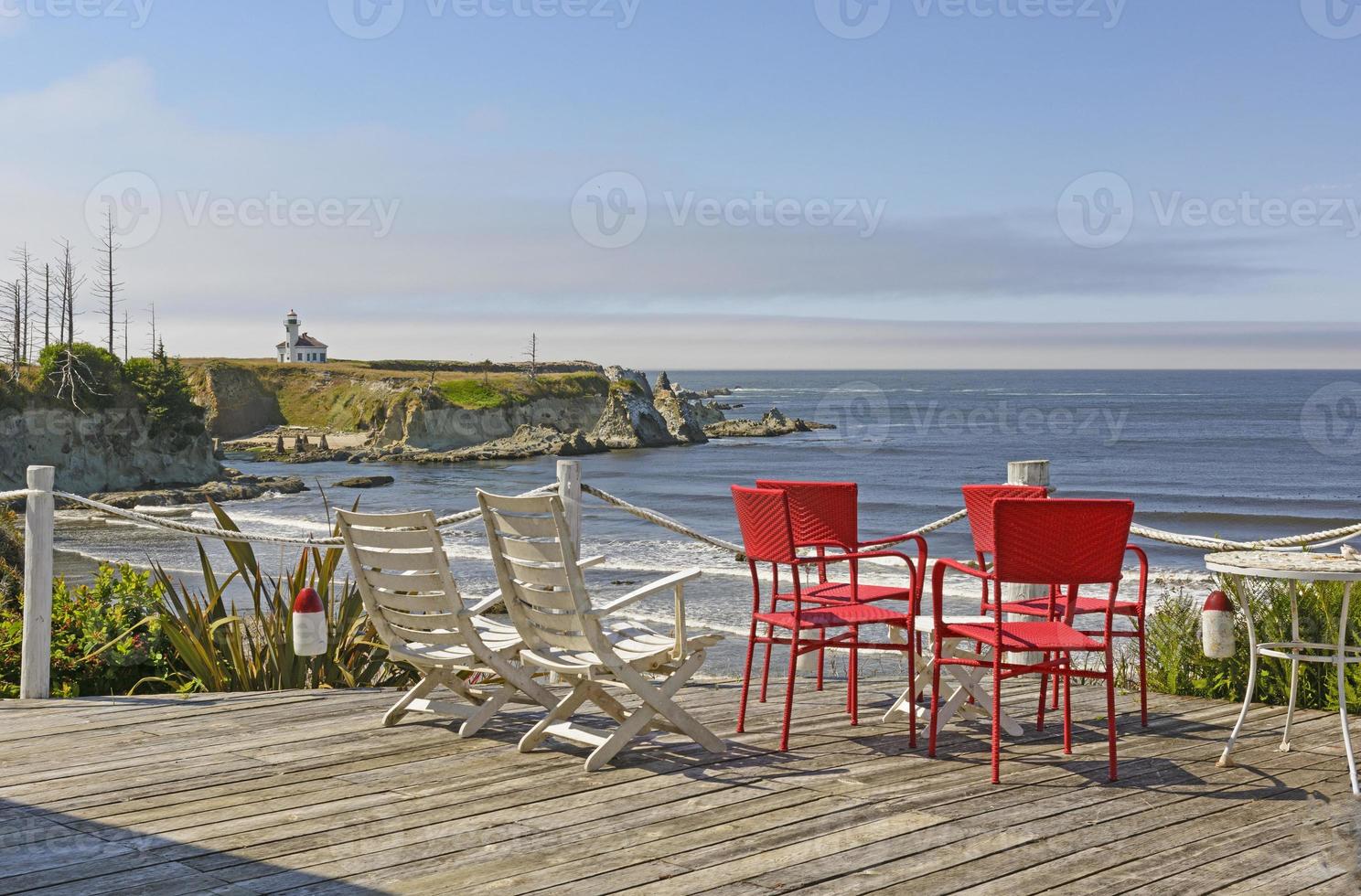 panoramico Visualizza a partire dal un' mare balcone foto