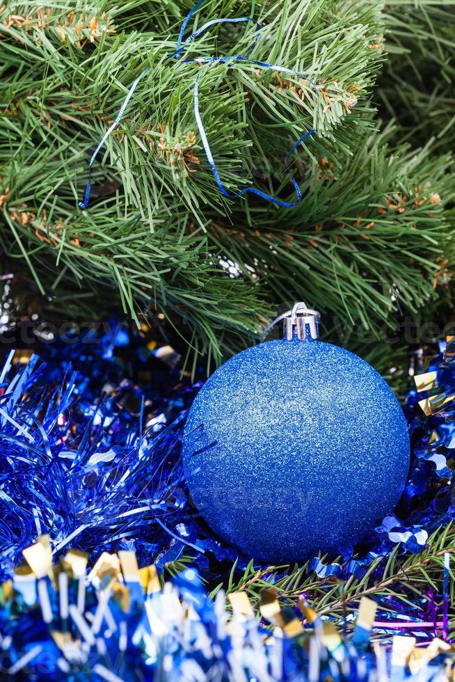 blu Natale pallina, orpelli, natale albero 6 foto