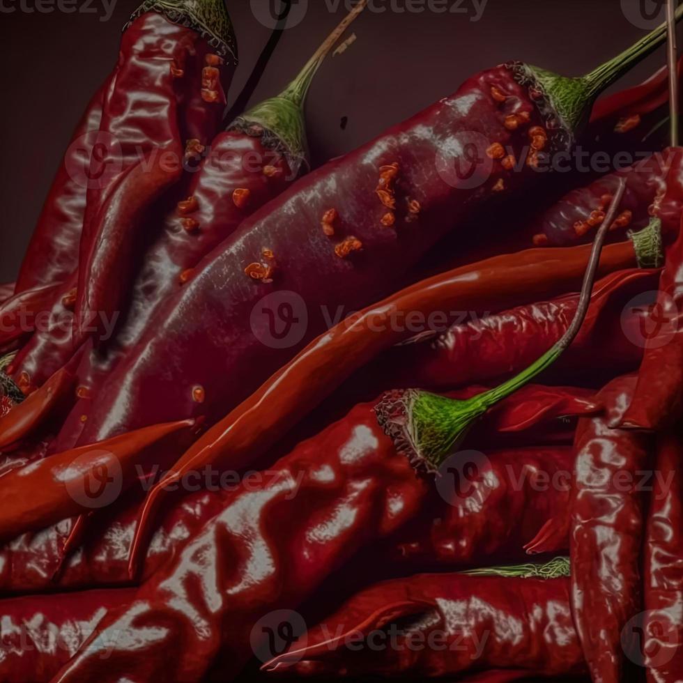 sri lanka rosso chili - rosso colore foto