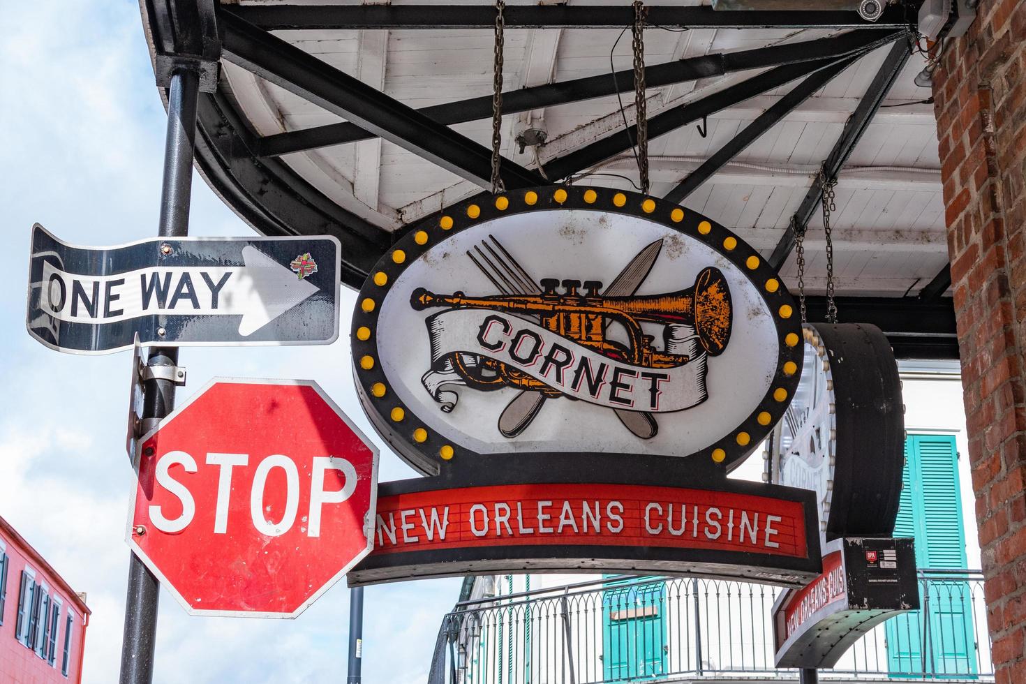 nuovo orleans, Louisiana, Stati Uniti d'America. novembre 4, 2022. un' ristorante cartello nel nuovo orleans, Louisiana. foto