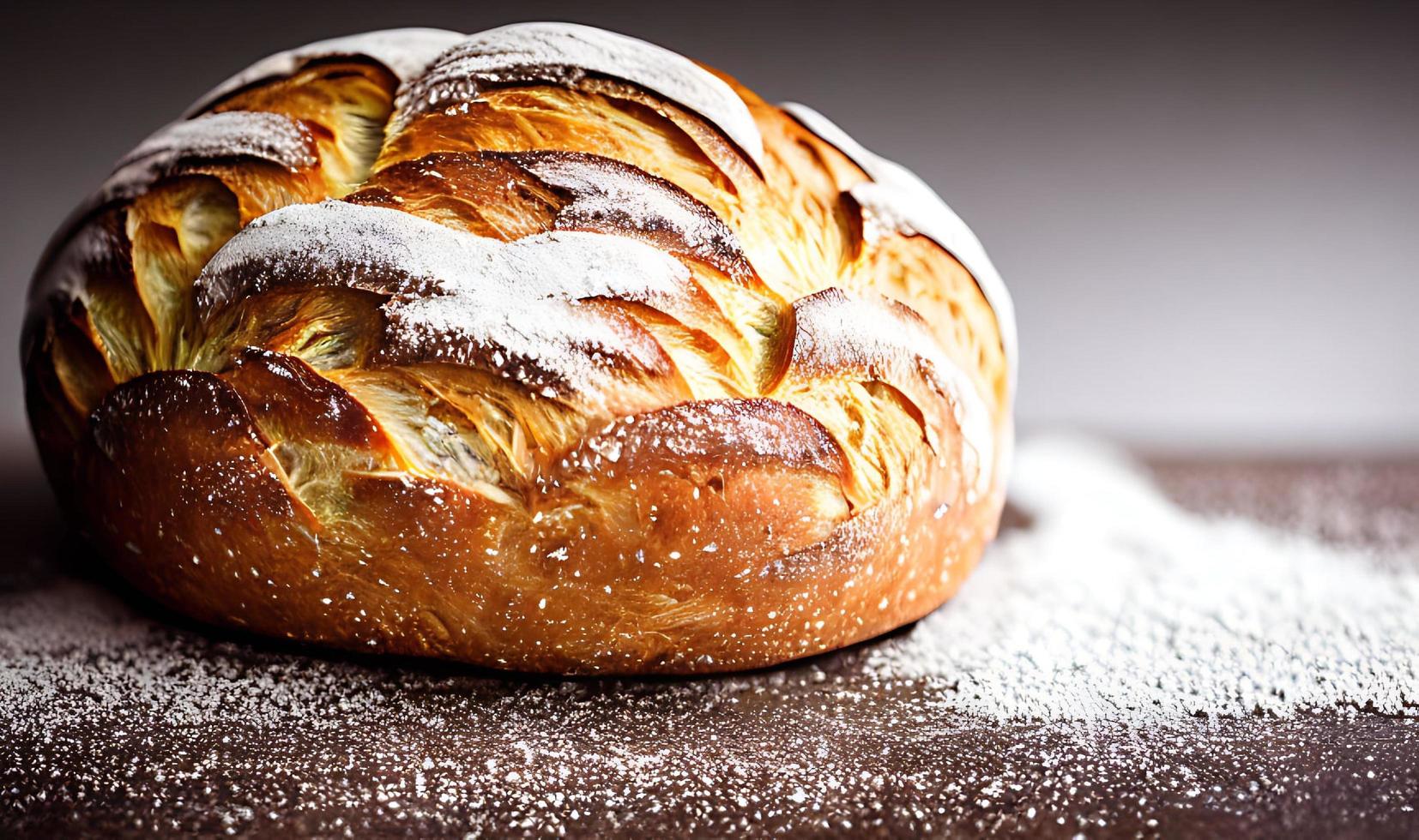 forno - tradizionale fresco caldo cucinato pane. pane vicino tiro. foto