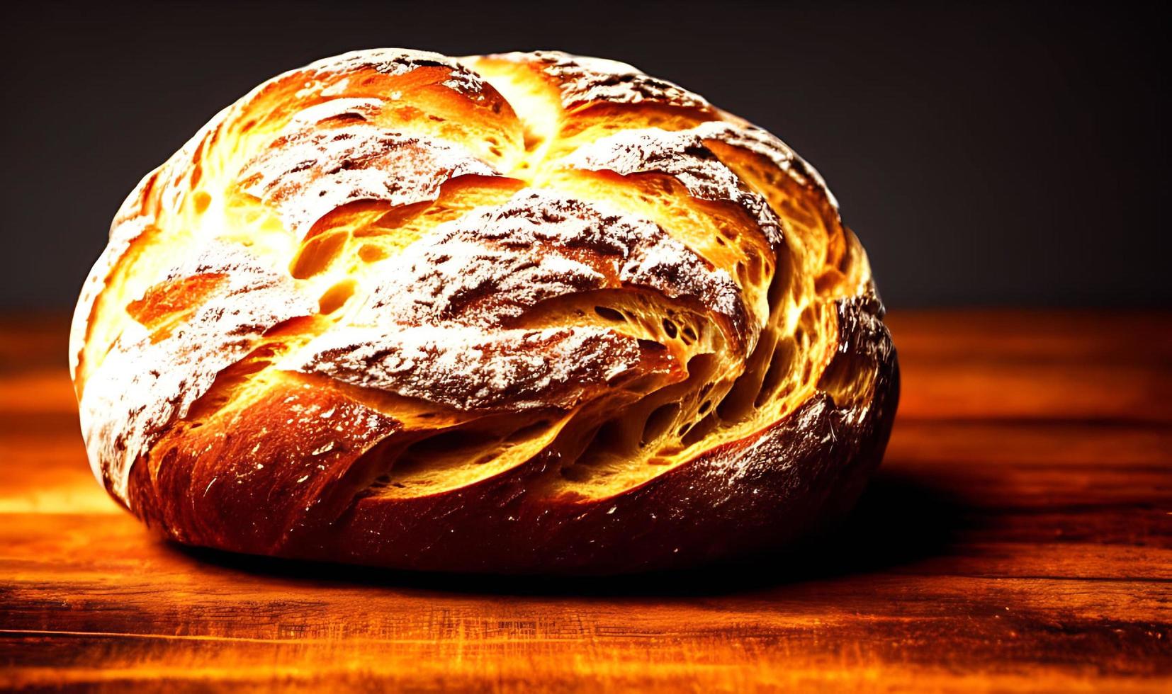 forno - tradizionale fresco caldo cucinato pane. pane vicino tiro. foto