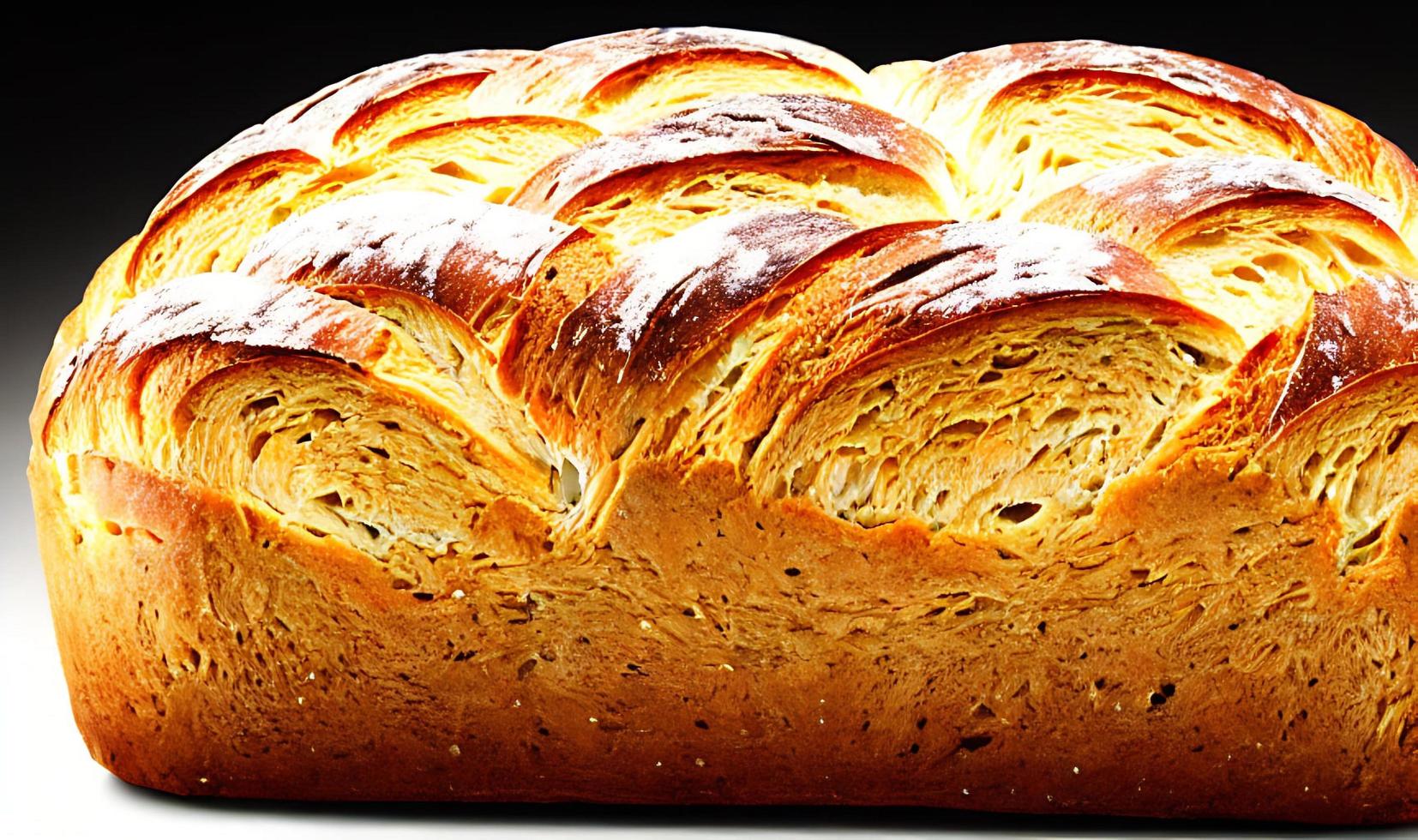 forno - tradizionale fresco caldo cucinato pane. pane vicino tiro. foto