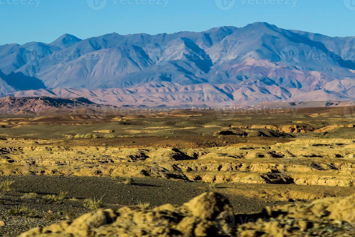 vista del paesaggio del deserto foto