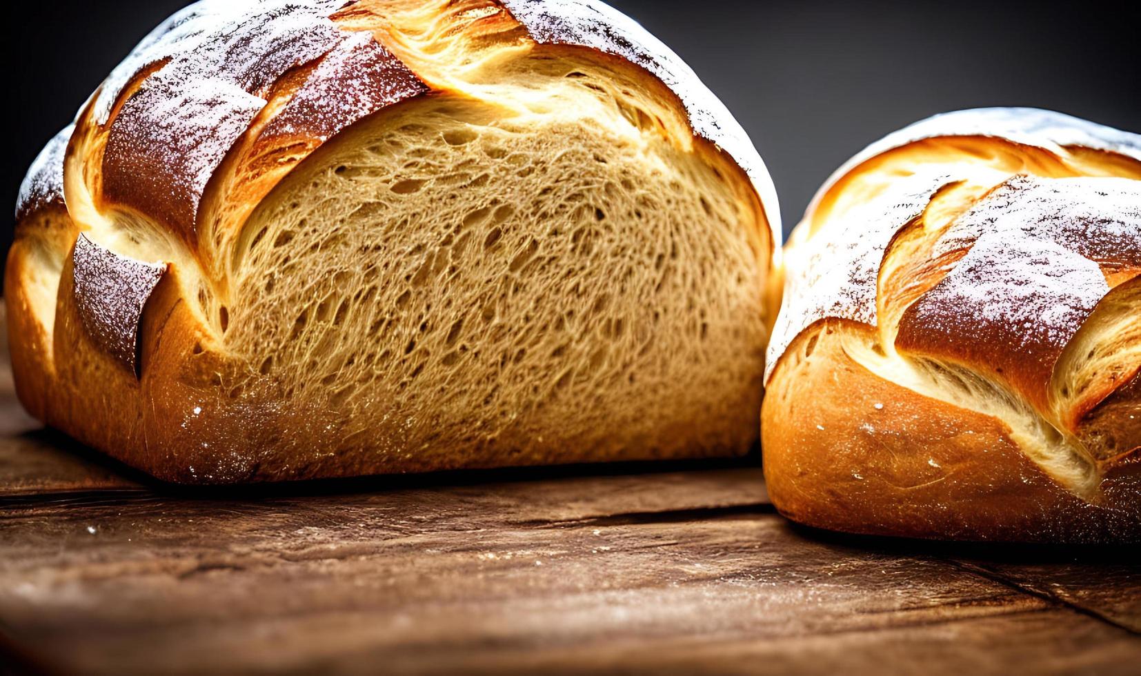 forno - tradizionale fresco caldo cucinato pane. pane vicino tiro. foto