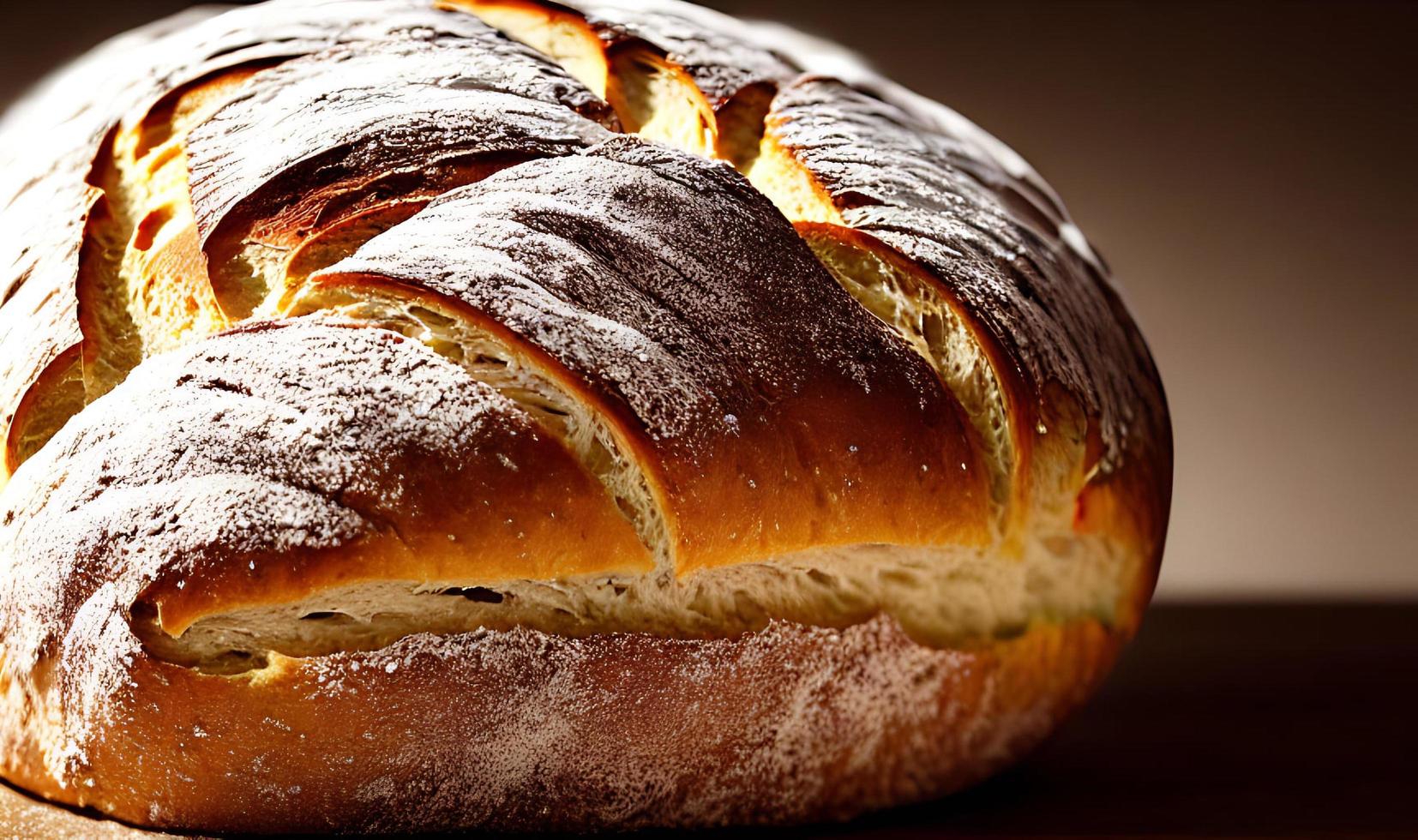 forno - tradizionale fresco caldo cucinato pane. pane vicino tiro. foto