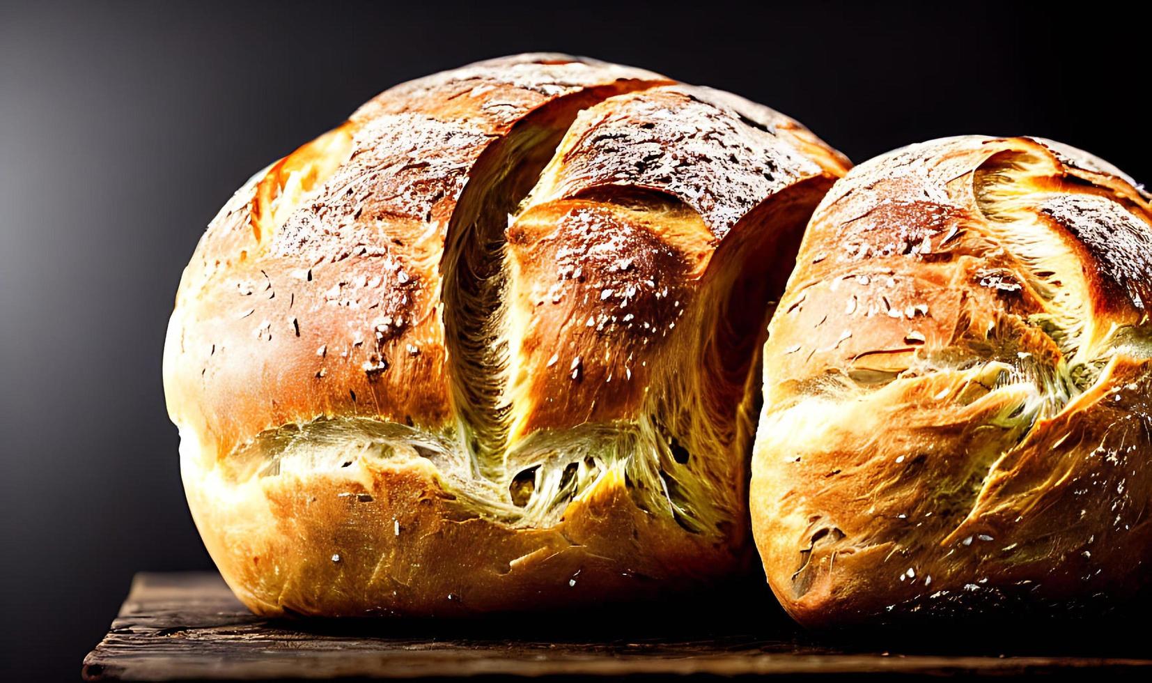 forno - tradizionale fresco caldo cucinato pane. pane vicino tiro. foto